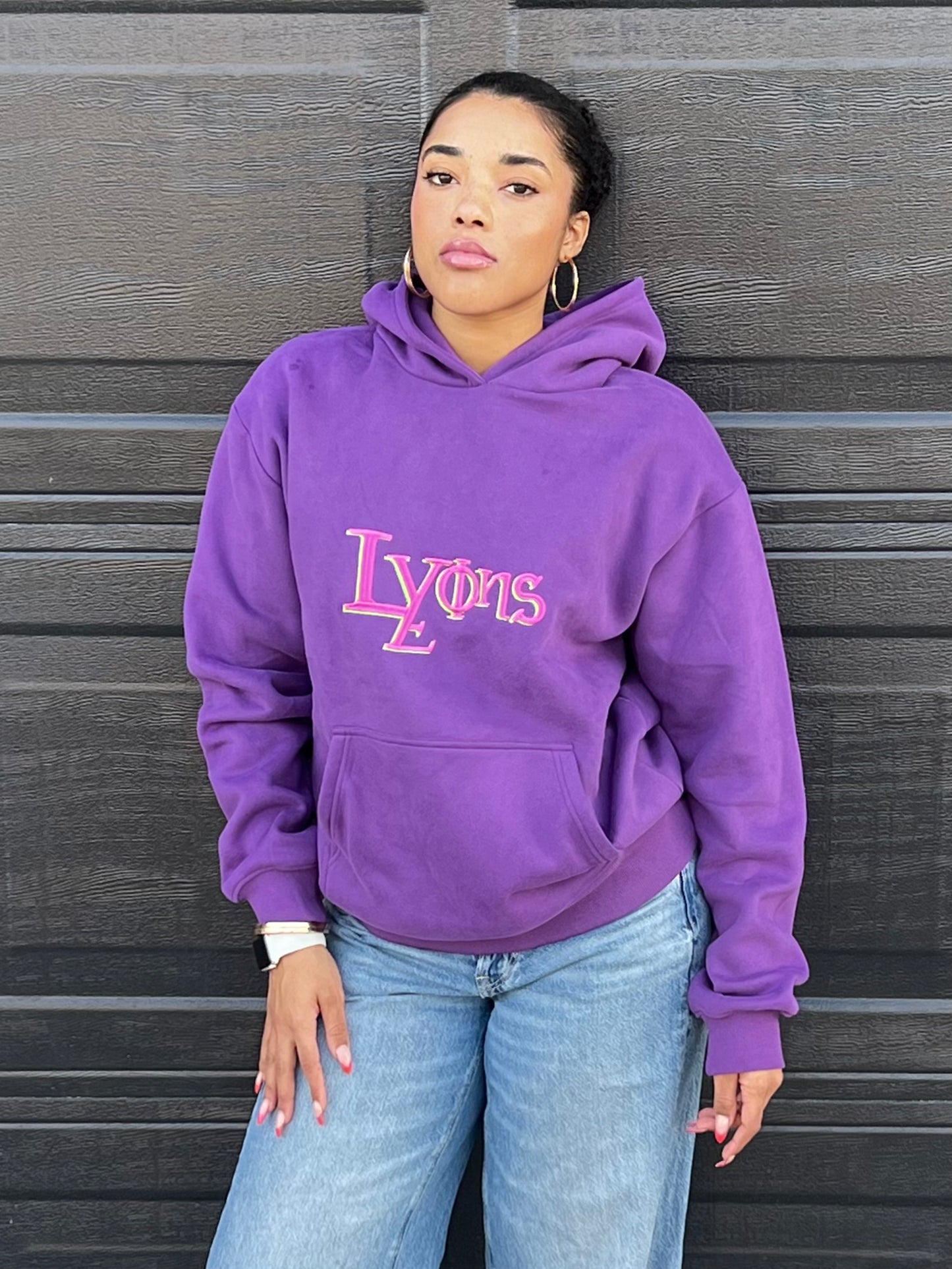 Dark Violet Purple Hoodie