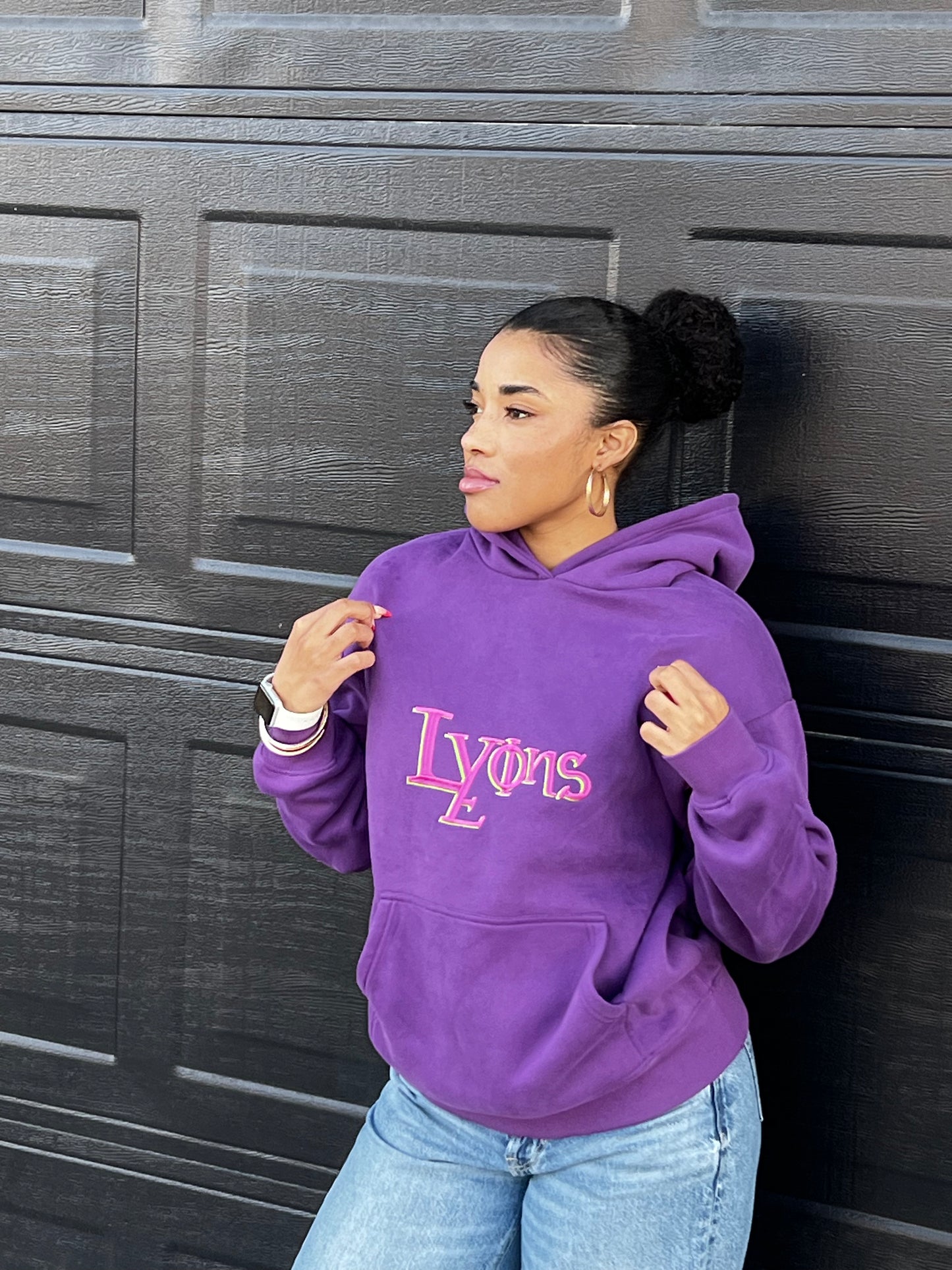 Dark Violet Purple Hoodie
