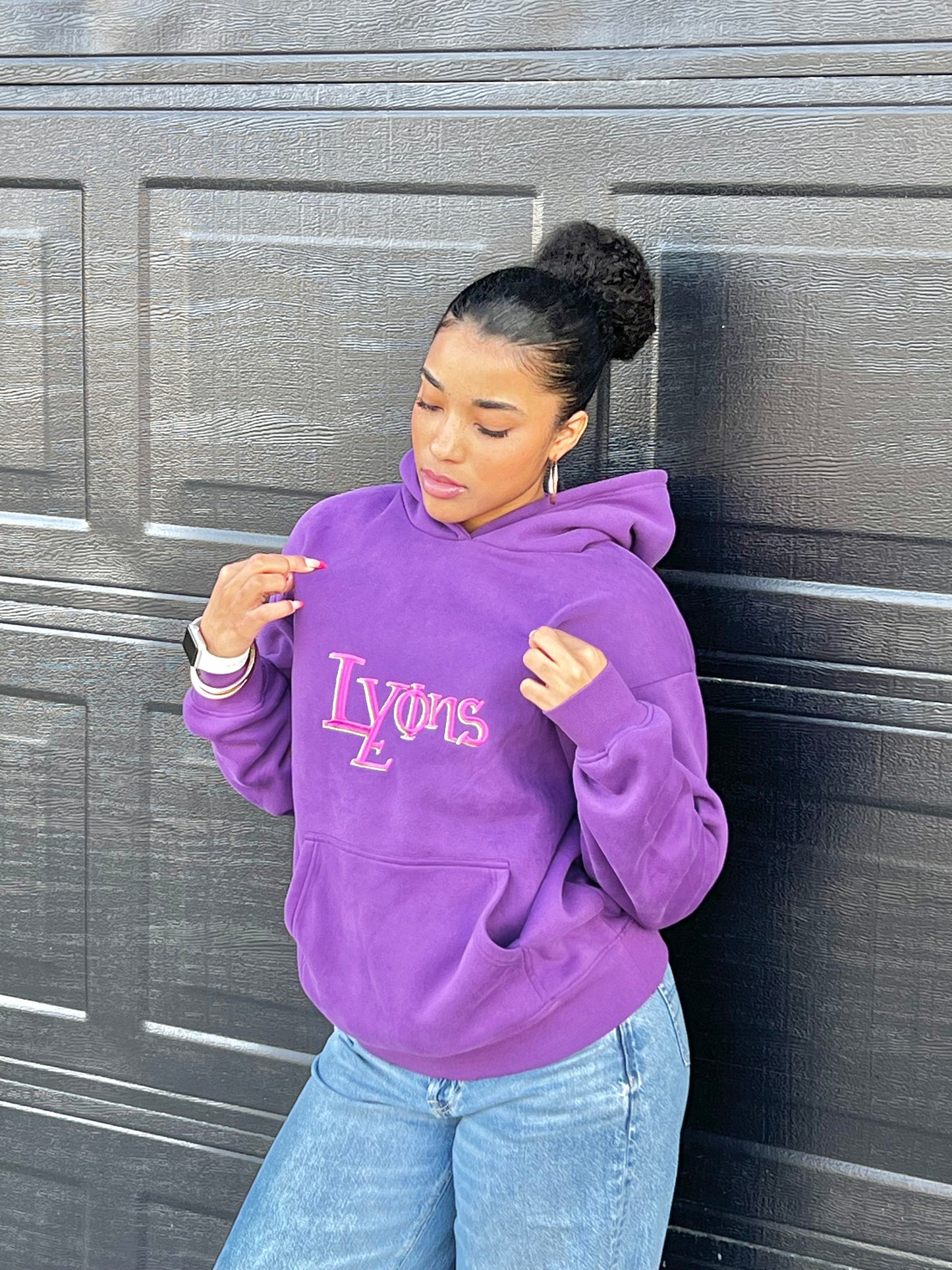 Dark Violet Purple Hoodie