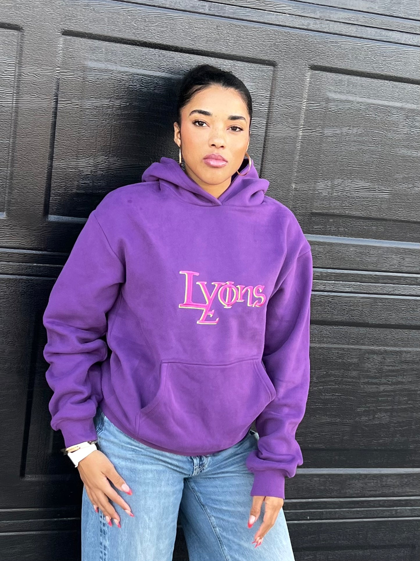 Dark Violet Purple Hoodie