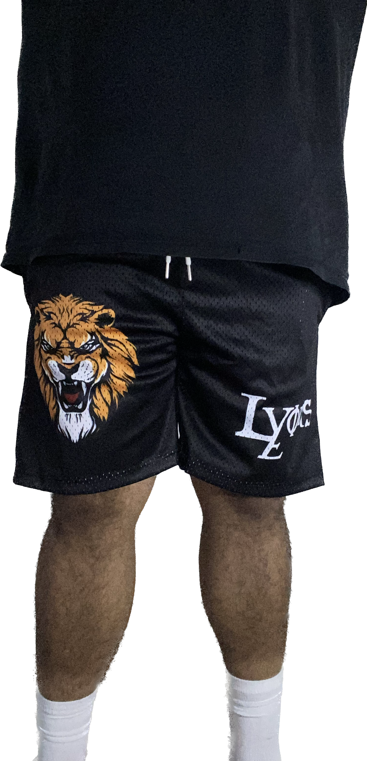 'Omaha Black' Mesh Shorts